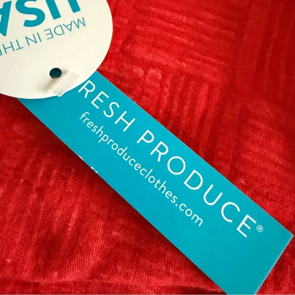 Fresh Produce | Down Under Hi-Low Scoop Neck Luna Top | 100% Cotton | Sz L - Picture 6 of 8